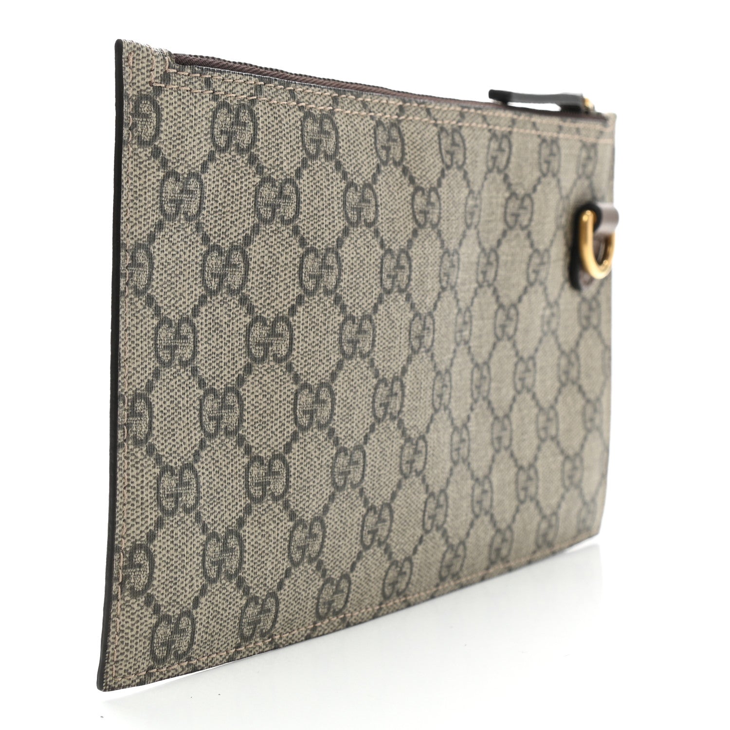 Gucci GG Supreme Monogram Large Ophidia Wristlet Pouch Beige New Acero 3 of 7