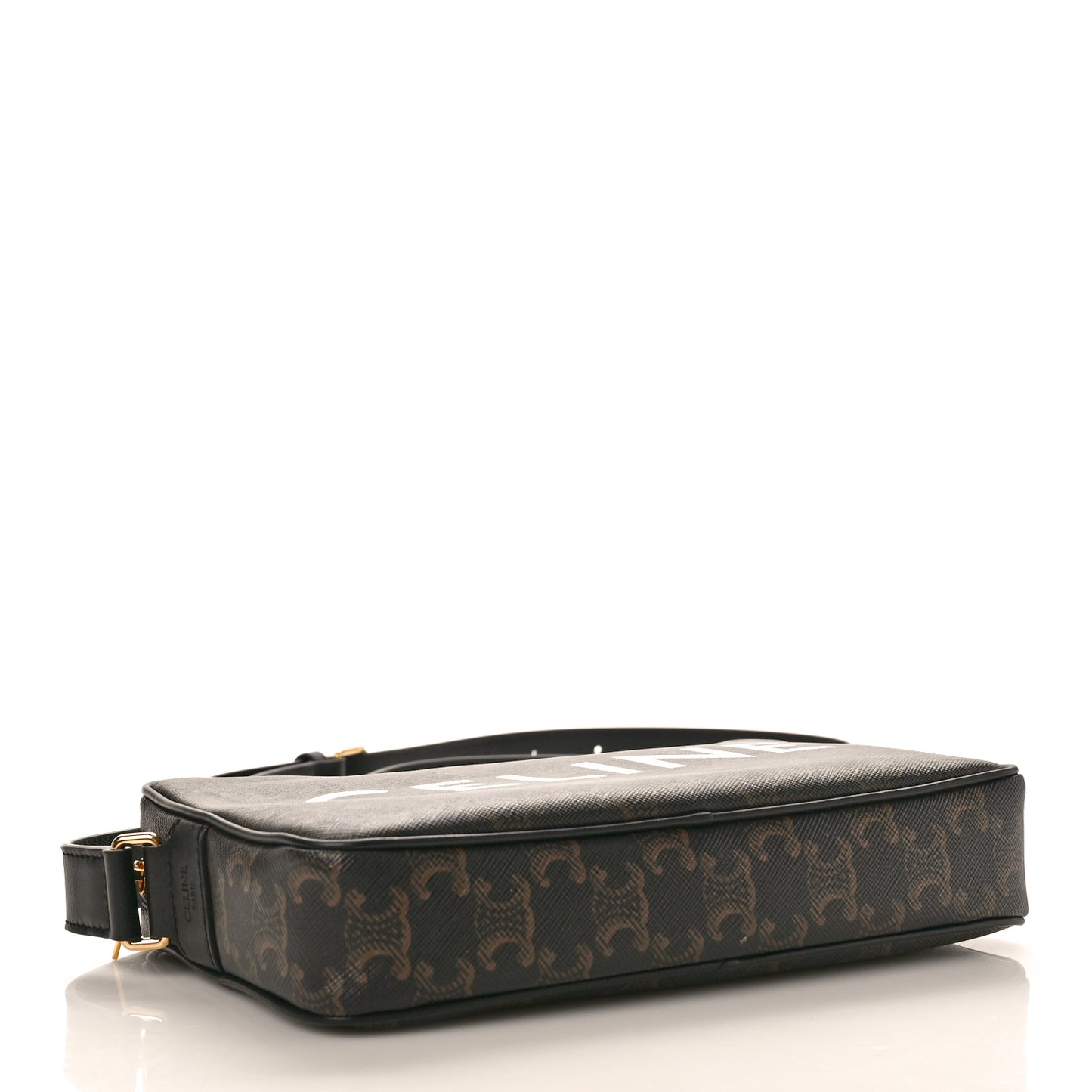 Triomphe Canvas Medium Messenger Bag Black