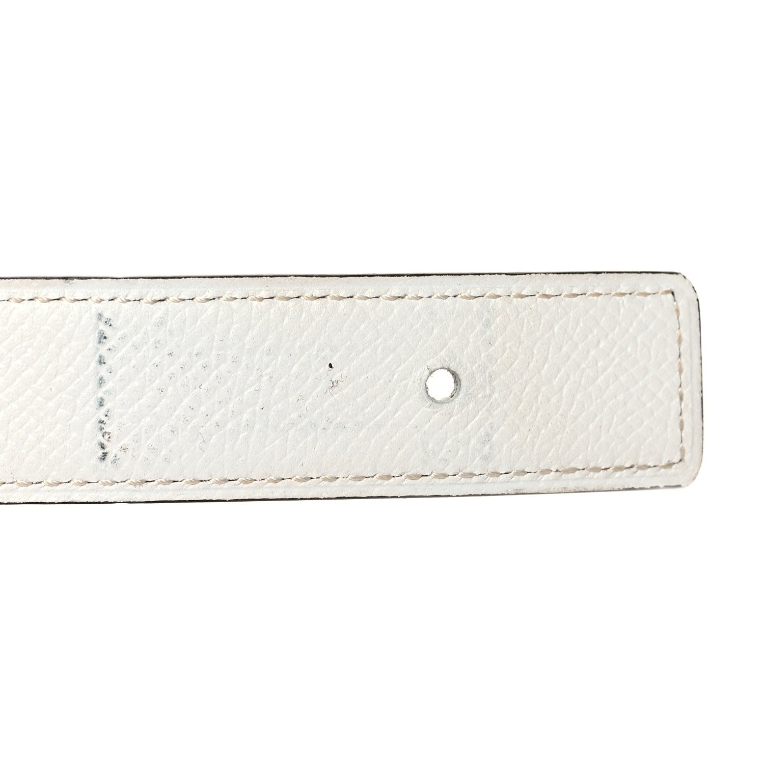 Hermes Epsom Swift 24mm Mini H Belt 75 30 White Etoupe 6 of 6