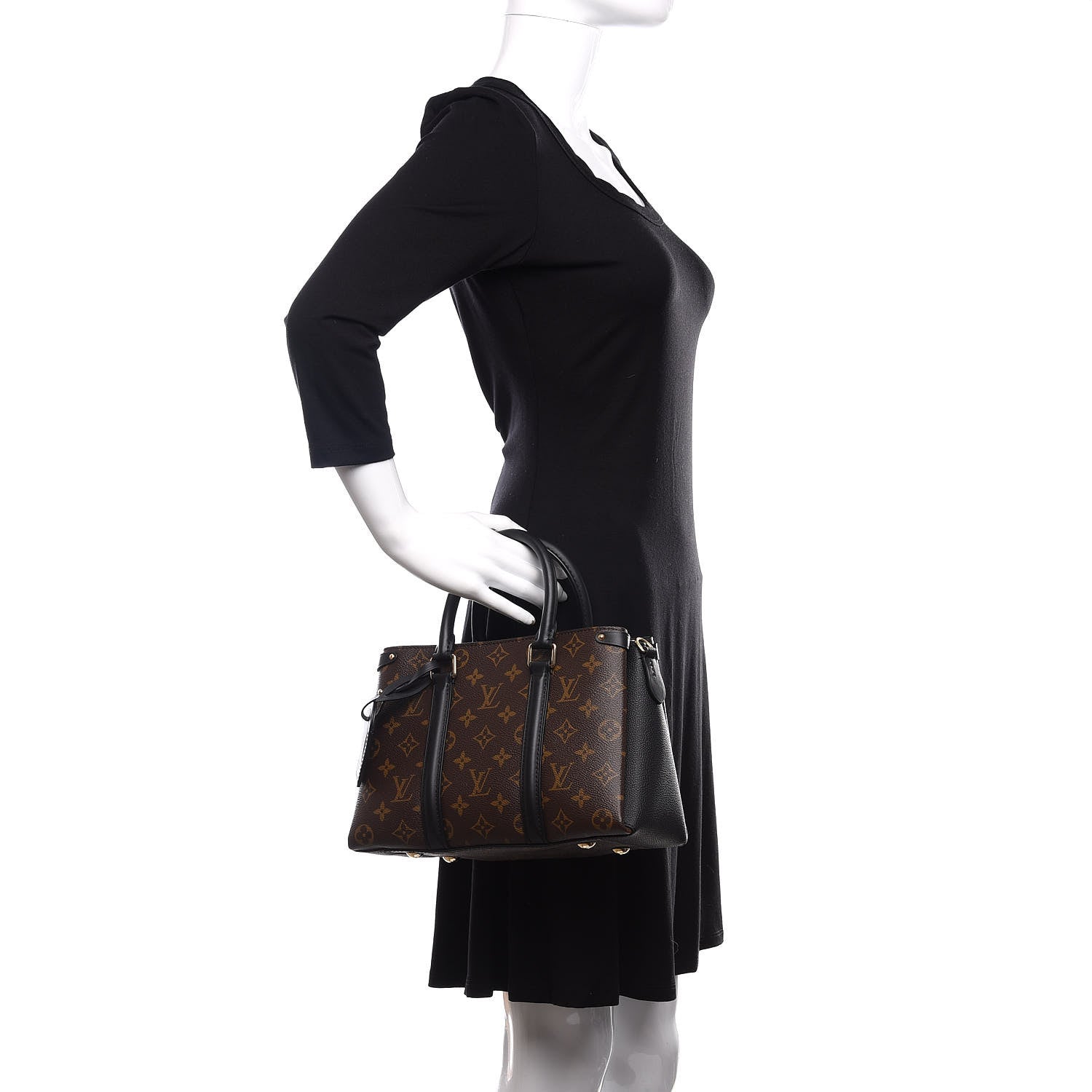 Louis Vuitton Monogram Soufflot BB Black 3 of 14