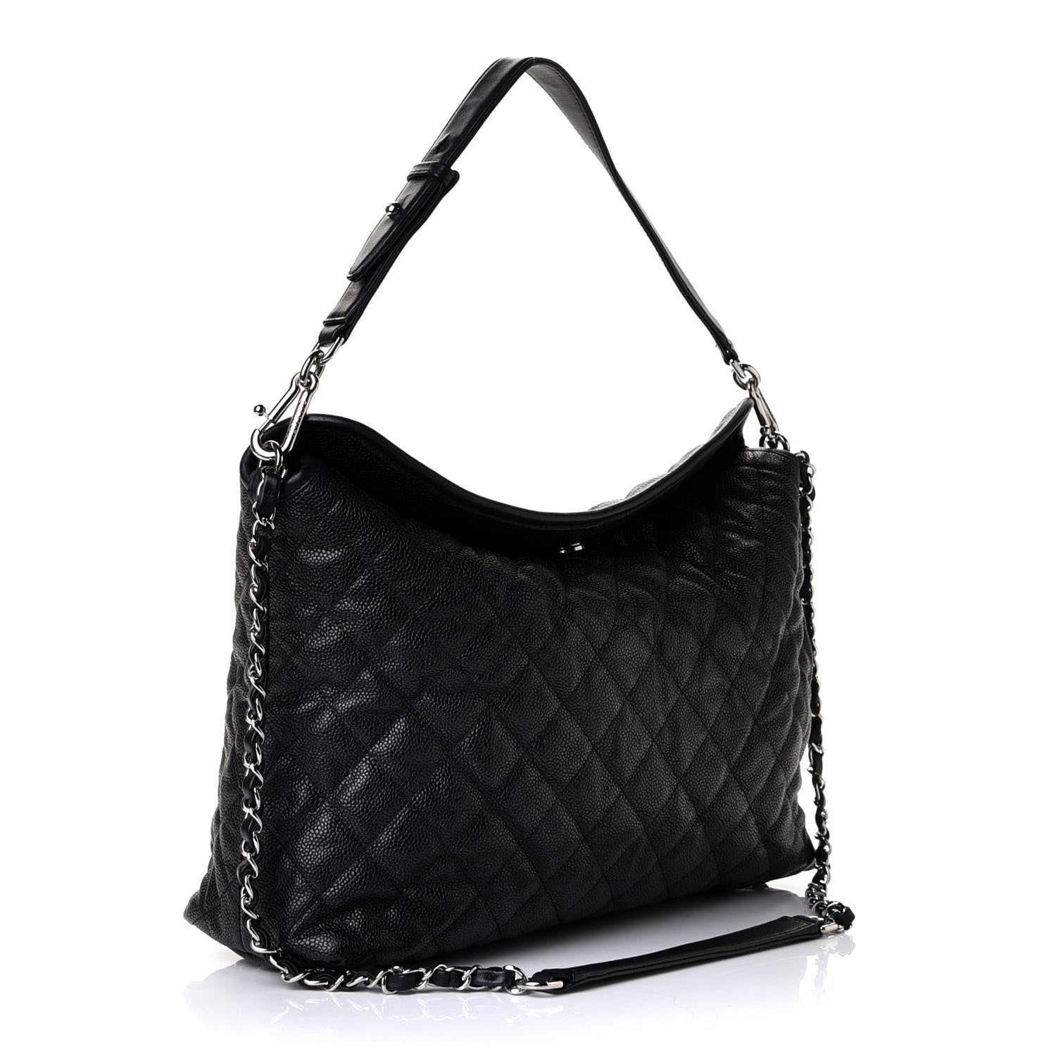 Chanel Caviar Quilted French Riviera Hobo Black 2 of 5