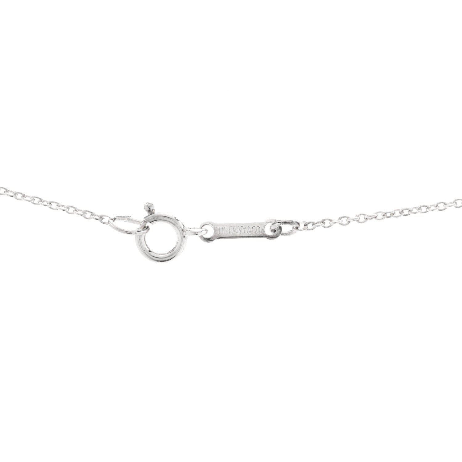 Tiffany Sterling Silver 14mm Elsa Peretti Open Heart Pendant Necklace 4 of 5
