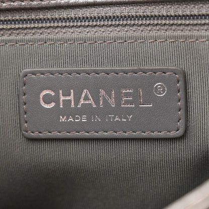 Chanel Metallic Calfskin Quilted Casual Pocket Messenger Flap Silver 6 of 11
