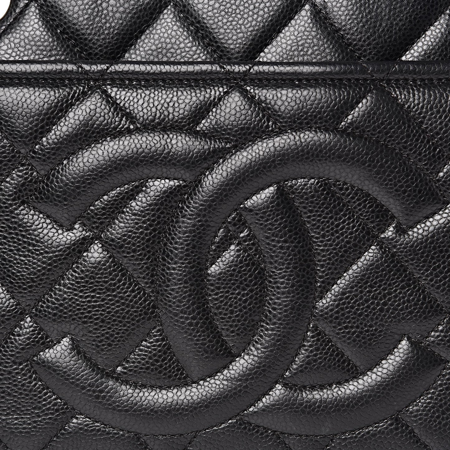 Caviar Quilted Timeless CC Soft Tote Black
