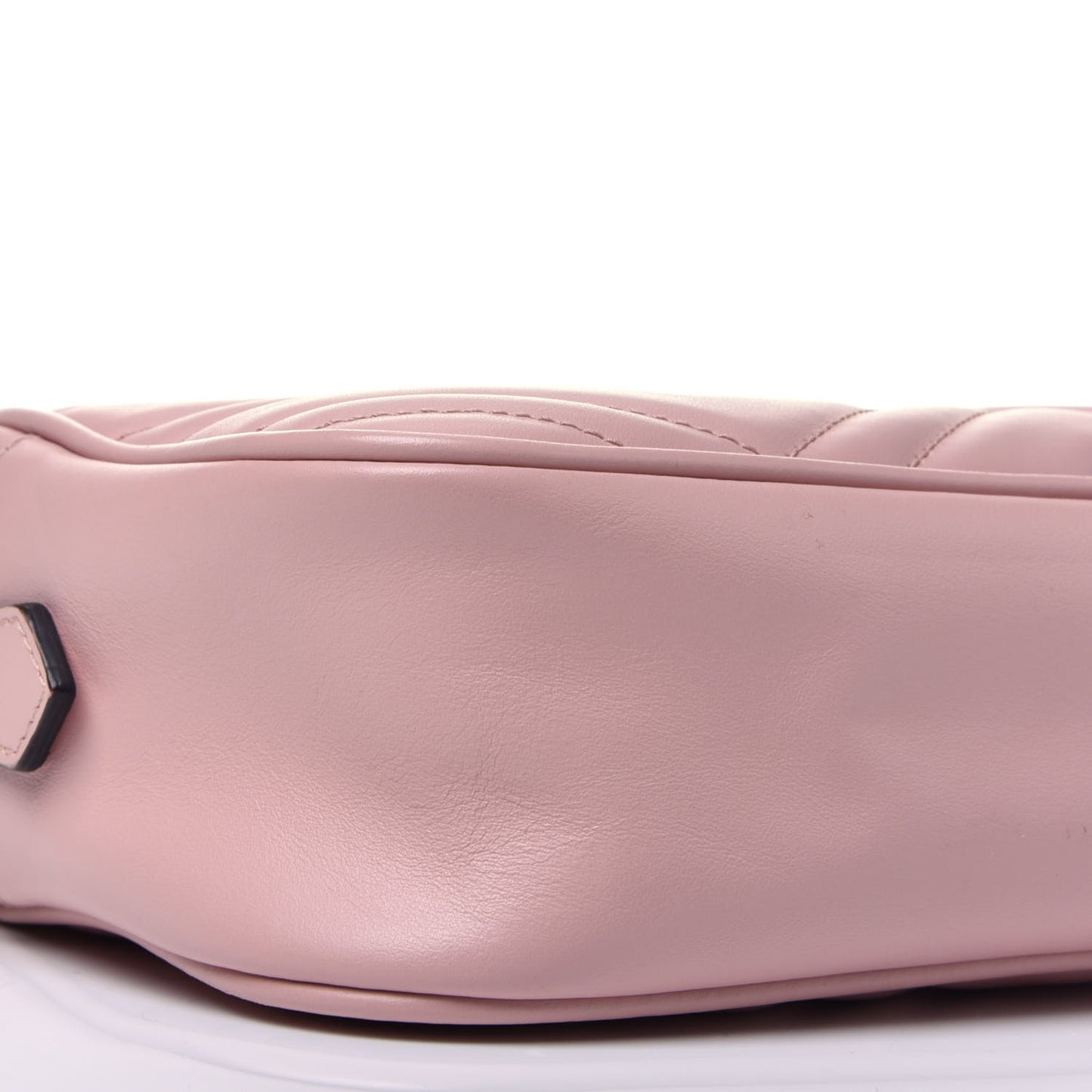 Calfskin Matelasse Small GG Marmont Chain Shoulder Bag Perfect Pink