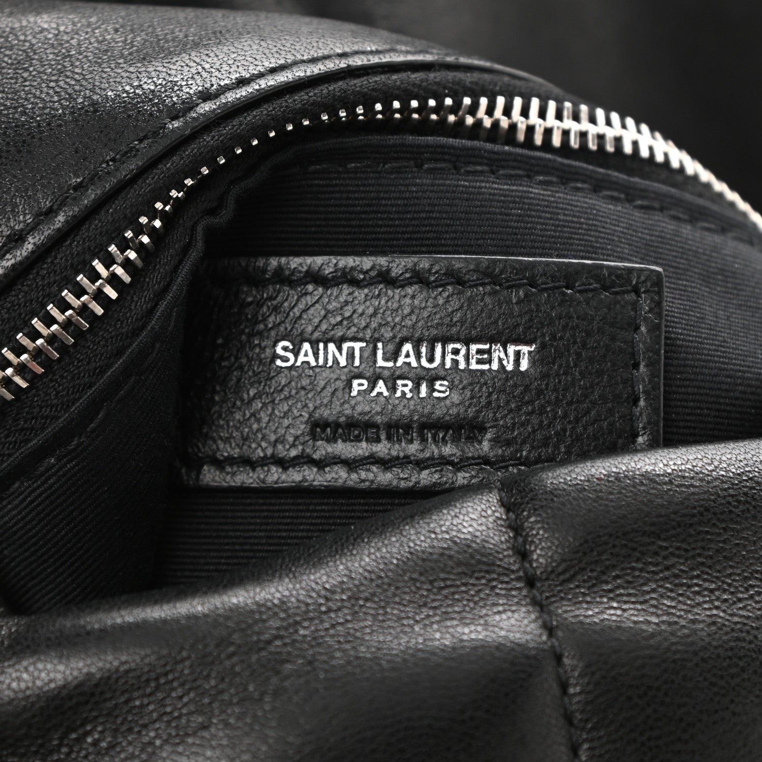 Saint Laurent Lambskin Quilted Small Loulou Puffer Monogram Chain Satchel Black 6 of 10
