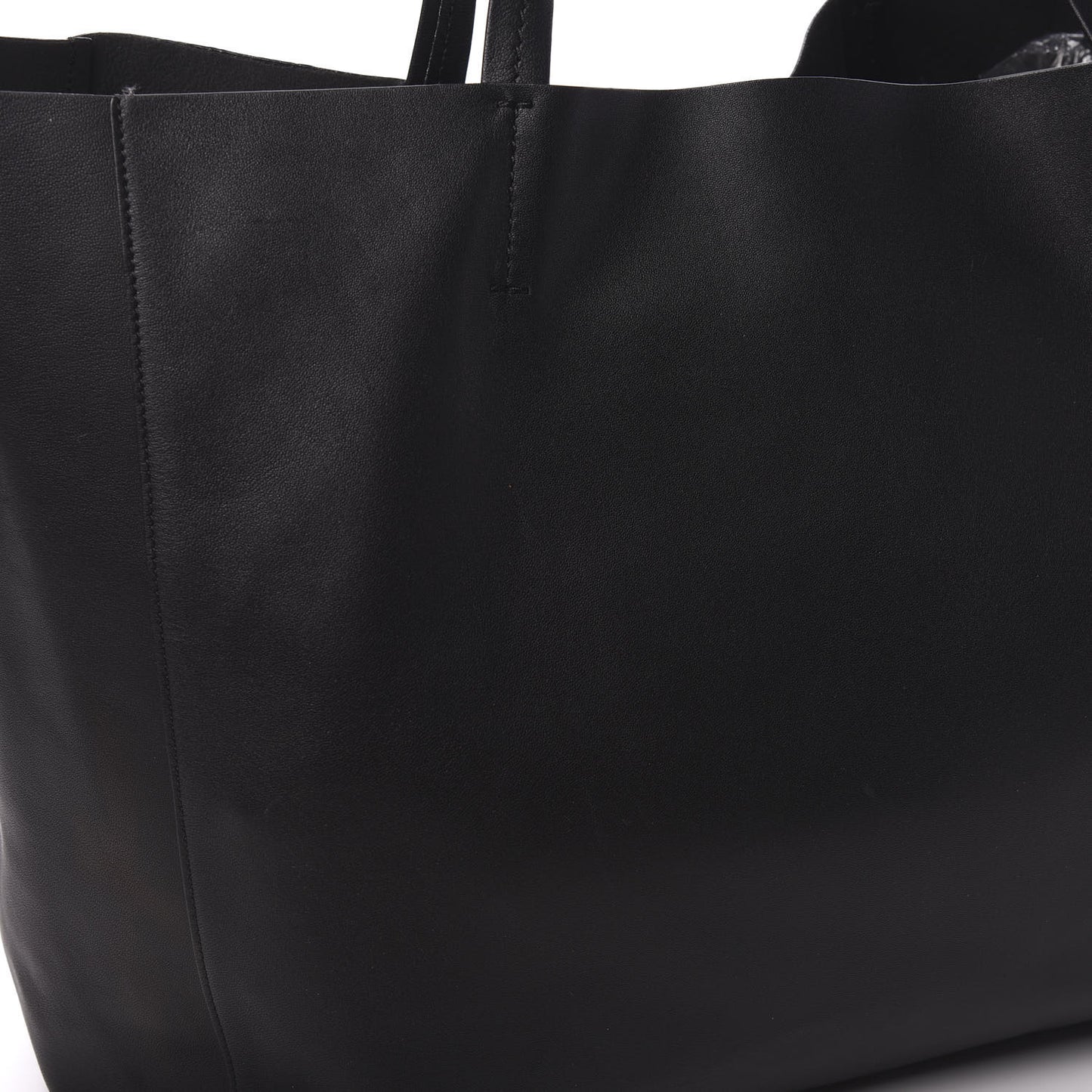 Lambskin Horizontal Cabas Black