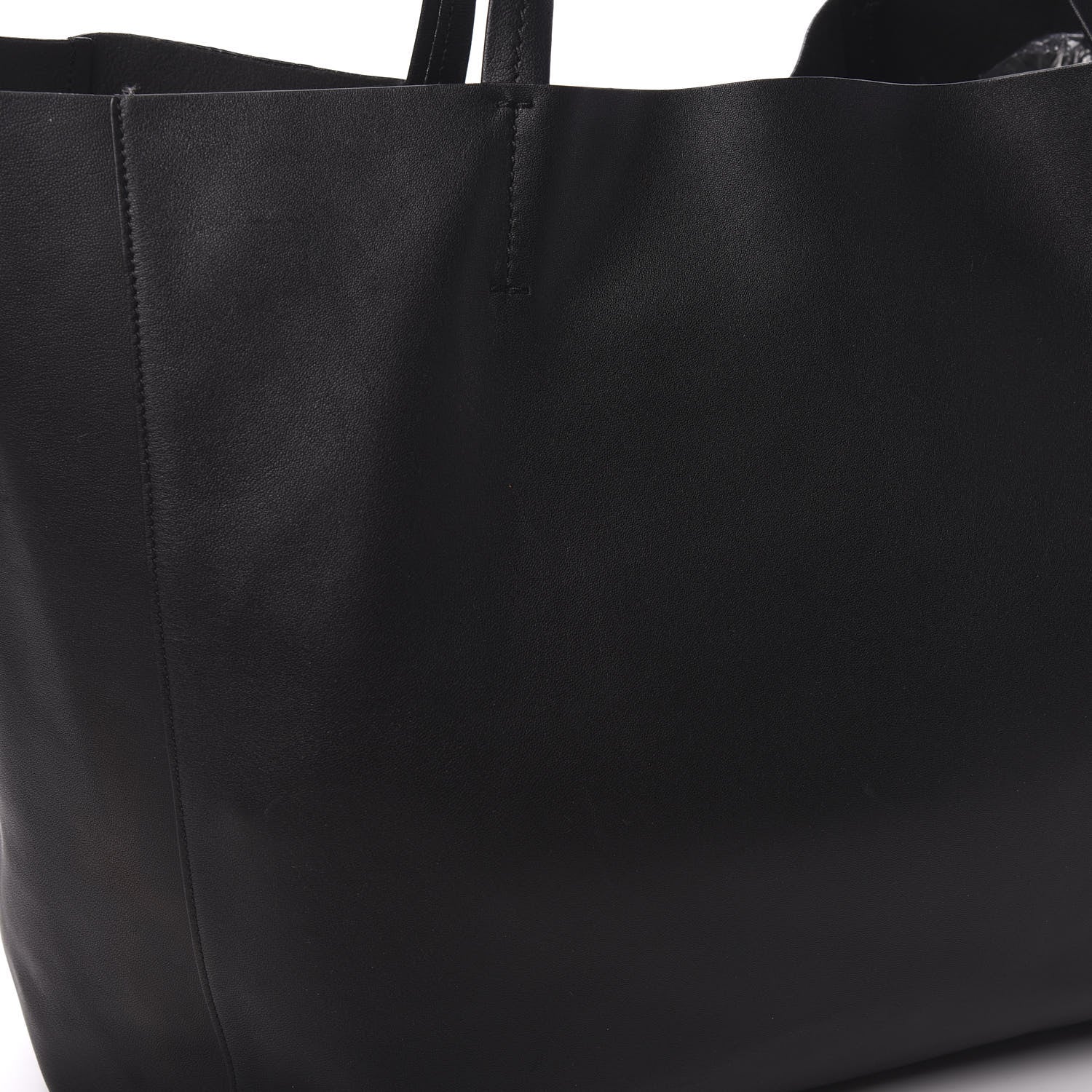 Celine Lambskin Horizontal Cabas Black 15 of 18