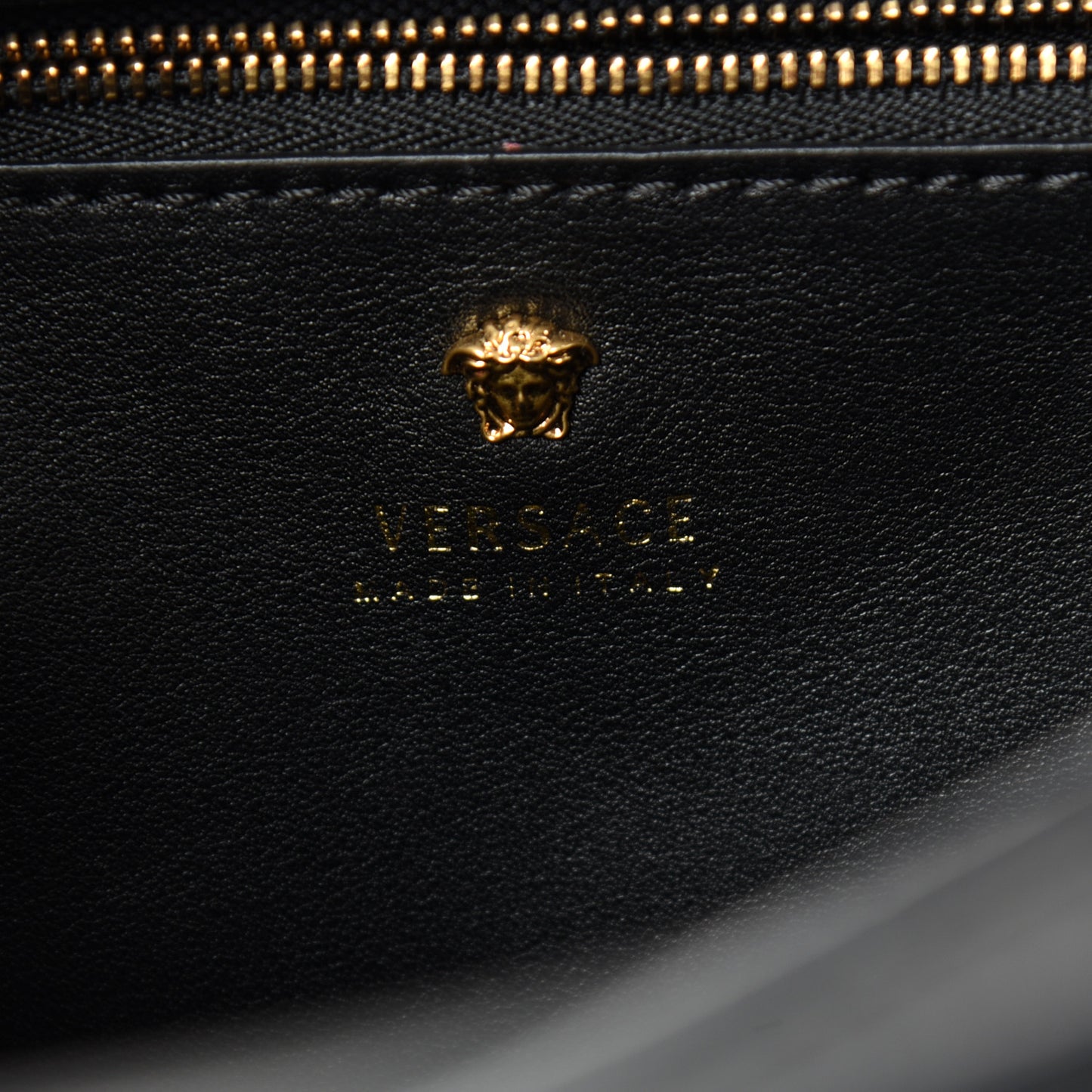 Calfskin Crystal Stud Palazzo Empire Bag Black