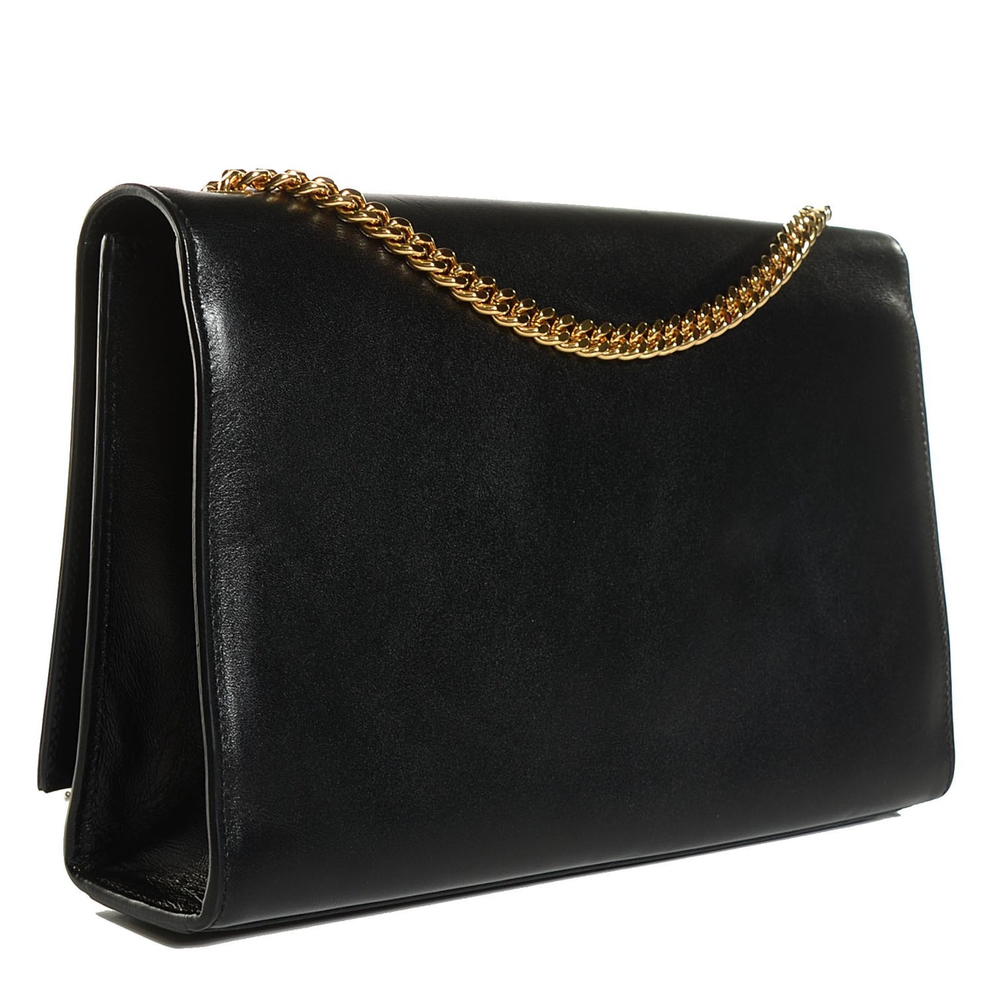 Smooth Calfskin Medium Classic Monogram Kate Tassel Satchel Black
