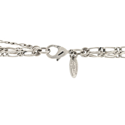 Chanel Pearl CC Lucky Charms Long Necklace Silver 4 of 4