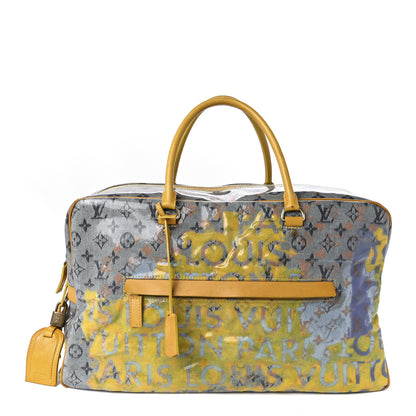 Louis Vuitton Monogram Pulp Defile Weekender GM Yellow 1 of 12
