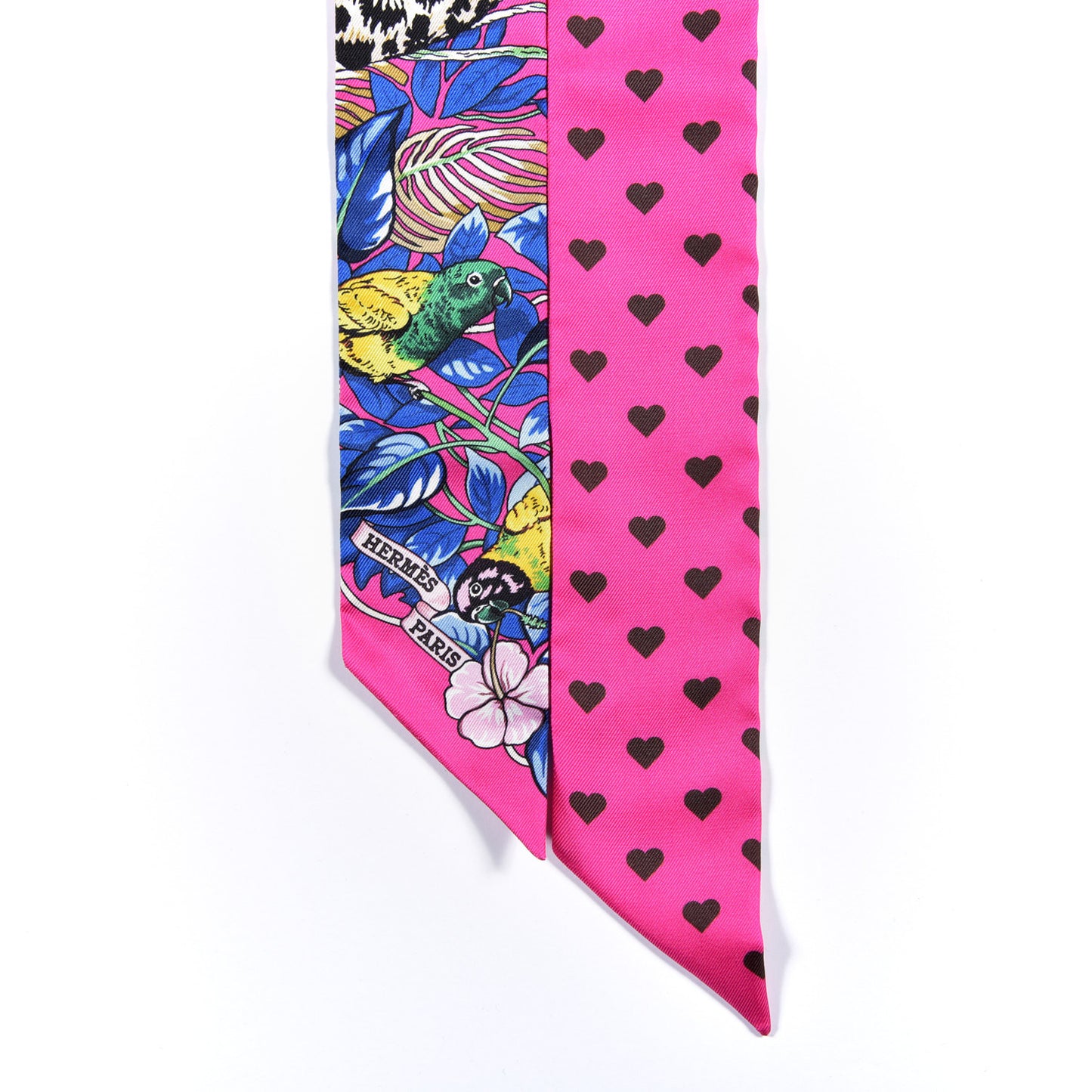 Silk Jungle Love Love Twilly Rose Vif Bleu Roy