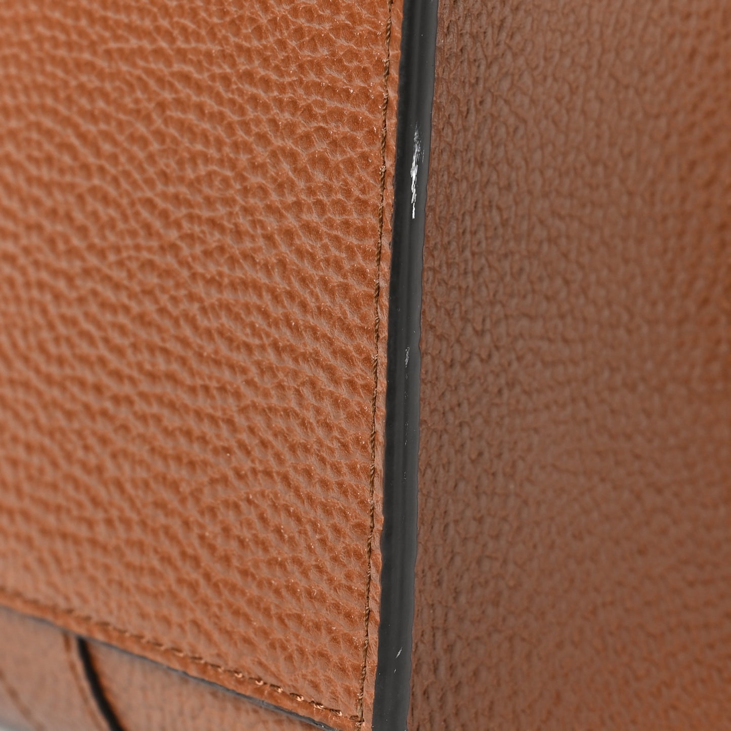 Grain Vegetable Tanned Calfskin Small Zipped Bayswater Oak