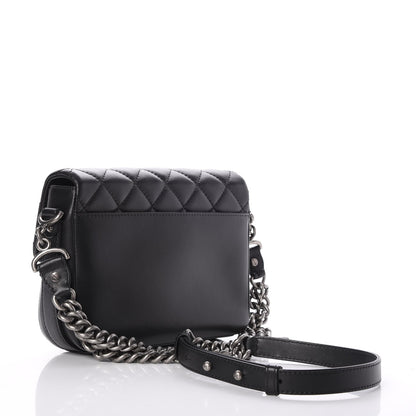 Chanel Calfskin Quilted Medium Rock My Shoulder Flap Black 3 of 7