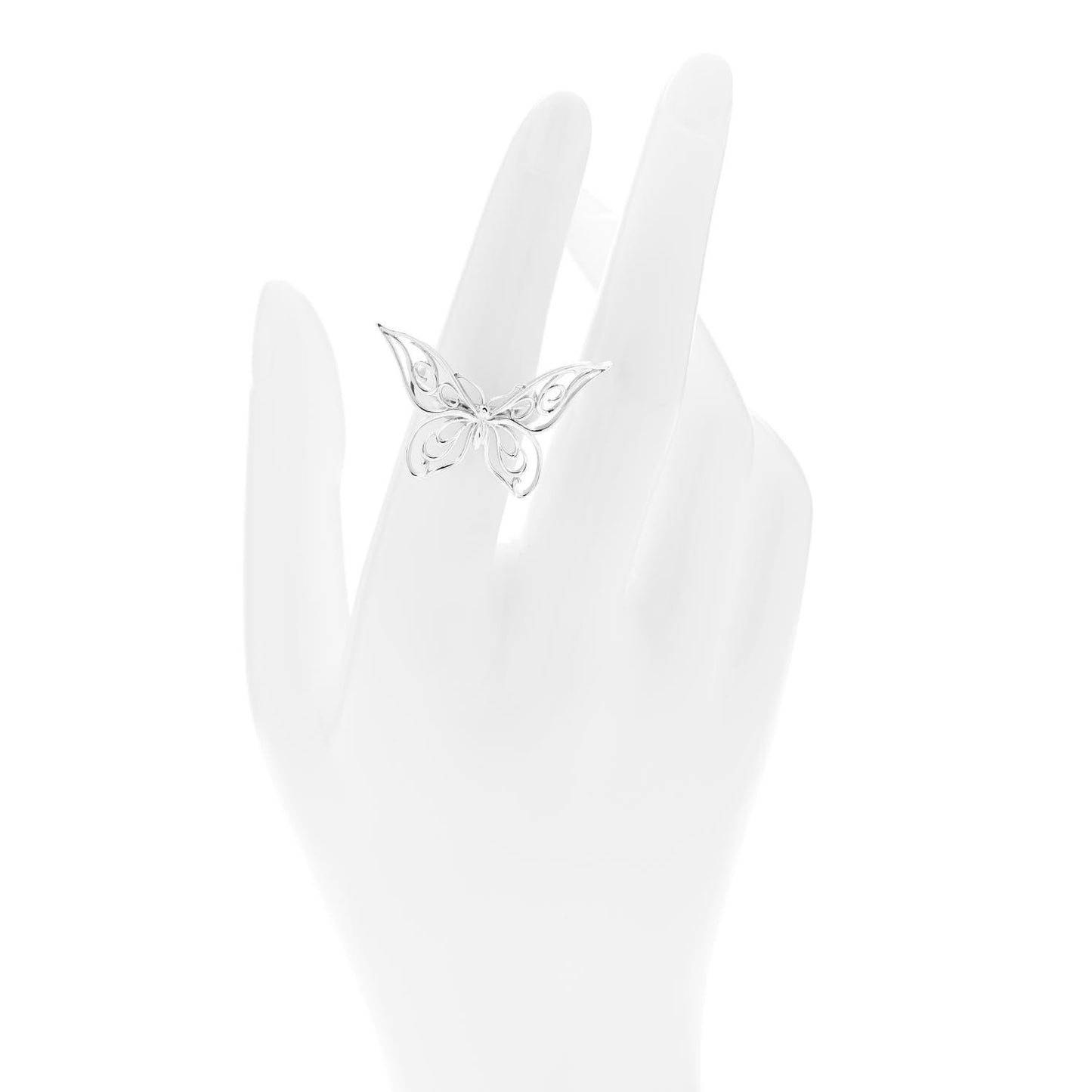 Sterling Silver Butterfly Ring 52 6