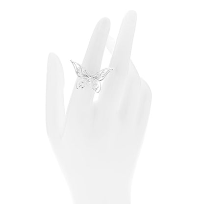 Tiffany Sterling Silver Butterfly Ring 52 6 2 of 5