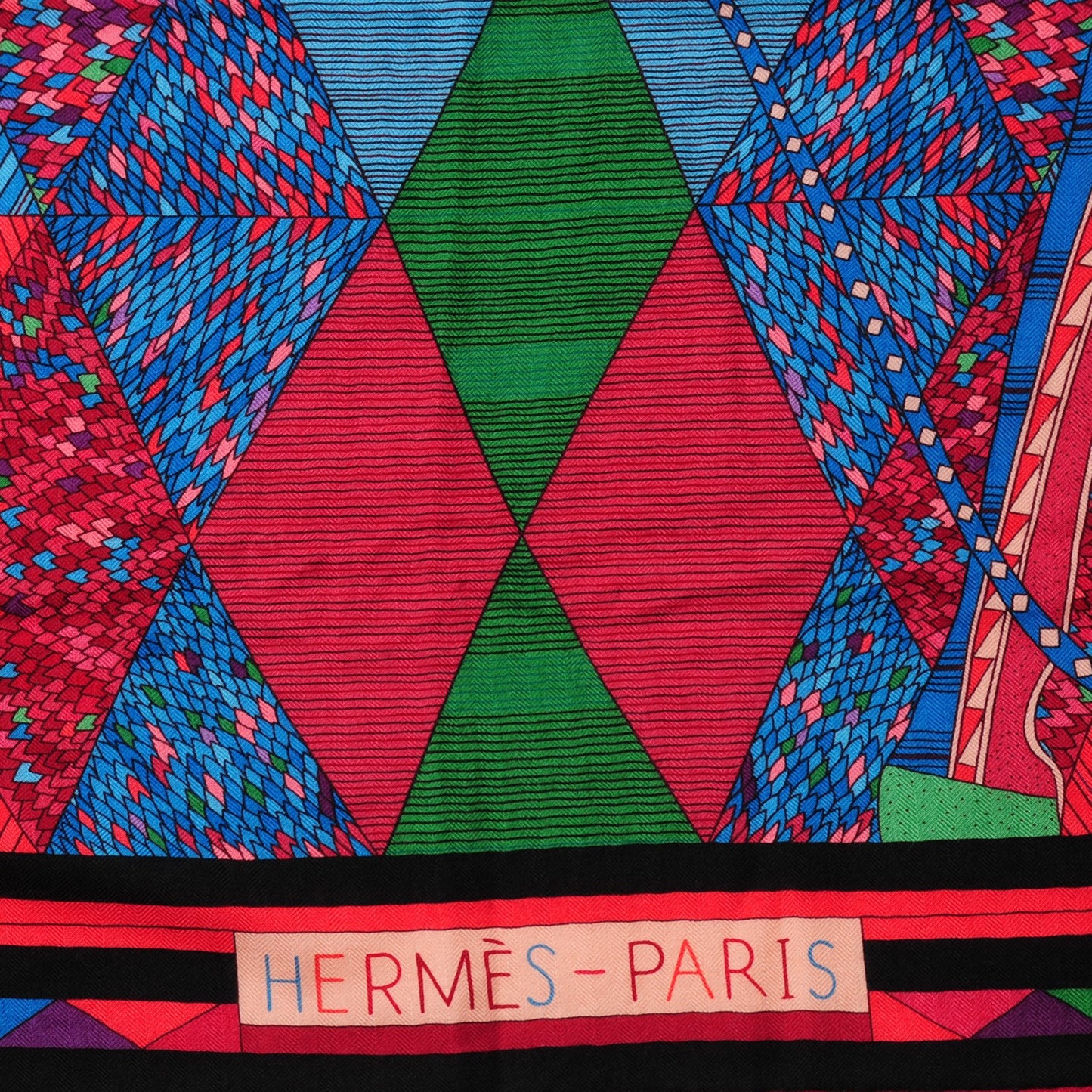 Cashmere Silk Patchwork Horse Shawl 140