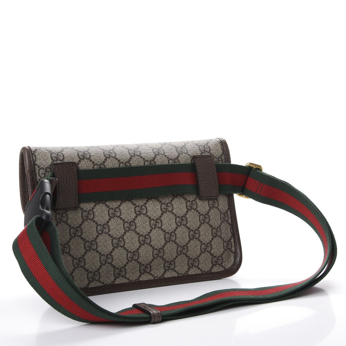 GG Supreme Monogram Neo Vintage Web Belt Bag Brown
