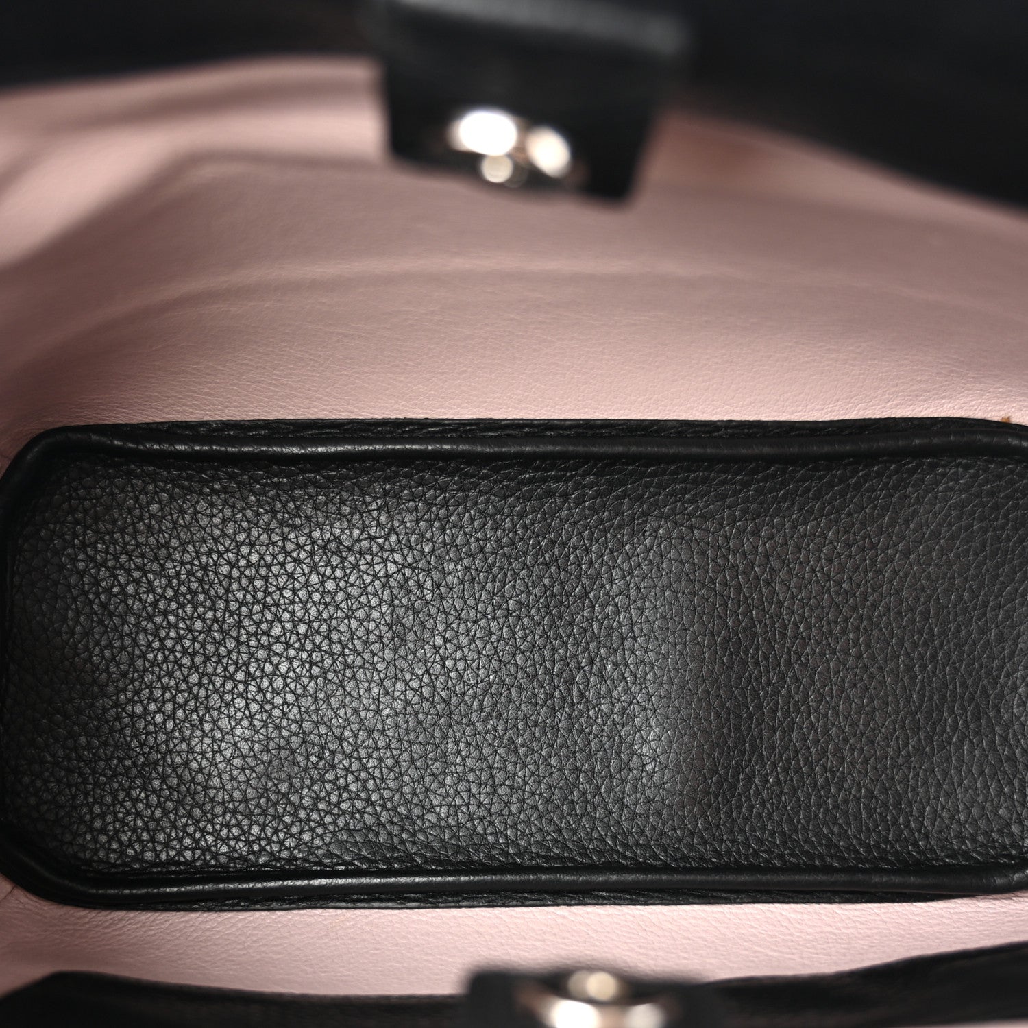 Christian Dior Grained Calfskin Small Open Bar Tote Black 5 of 11