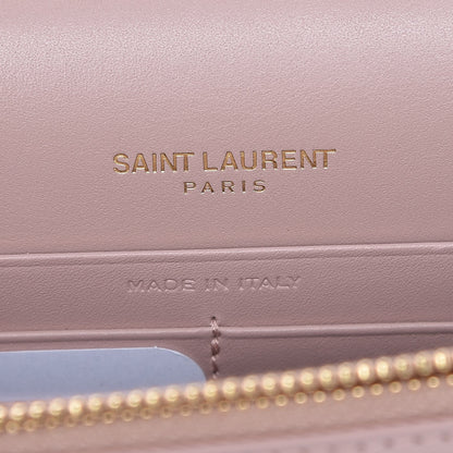Saint Laurent Smooth Calfskin Classic Monogram Kate Tassel Chain Wallet Pale Pink 6 of 9