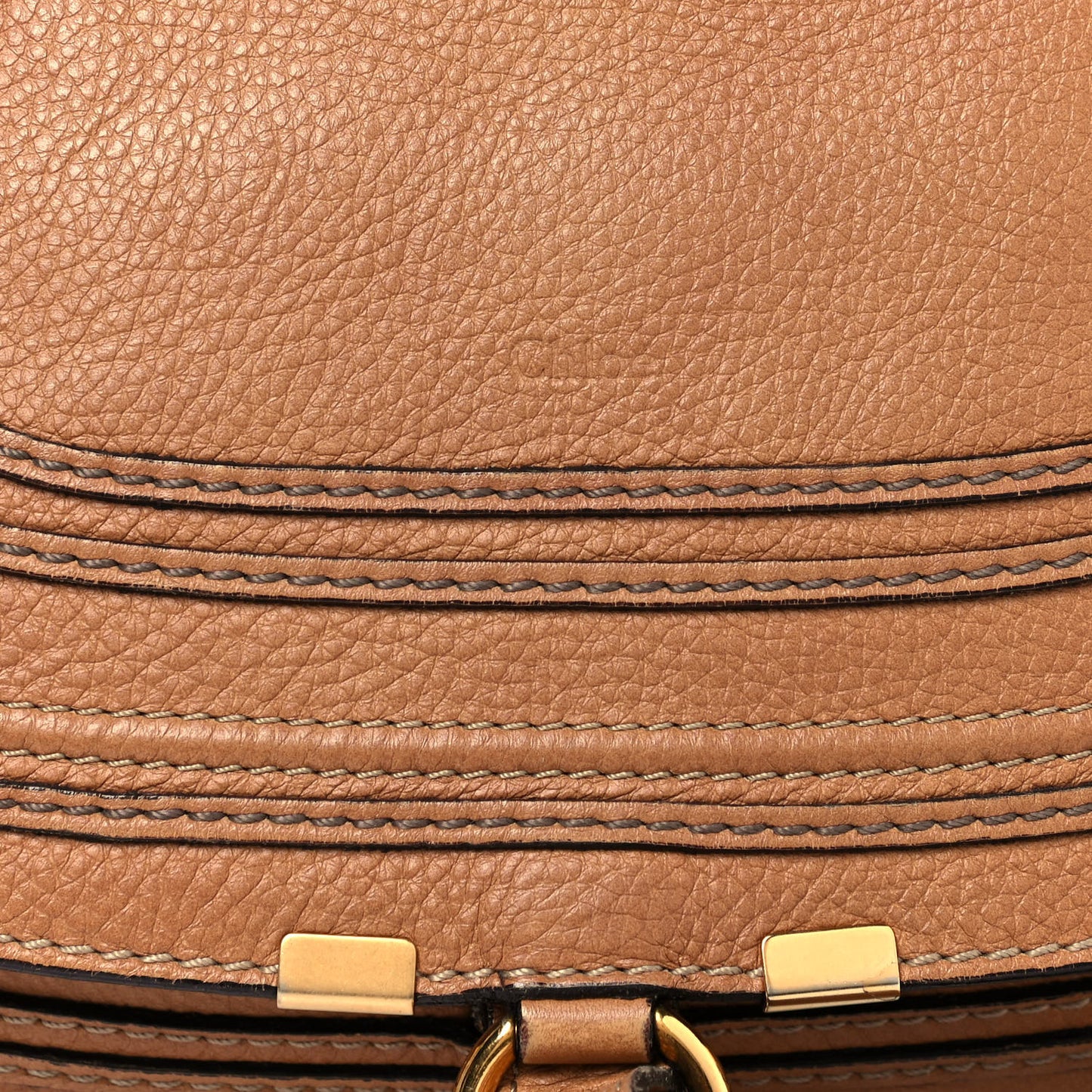 Calfskin Medium Marcie Satchel Light Tan