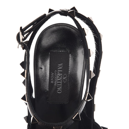 Valentino Garavani Nappa Rockstud Ankle Strap Pumps 40.5 Black 9 of 9