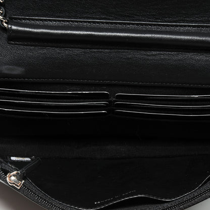 Chanel Patent Quilted Wallet On Chain WOC Black 8 of 8