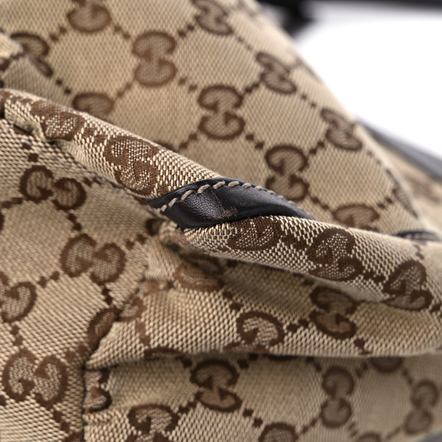 Monogram Medium D Gold Ring Hobo Dark Brown