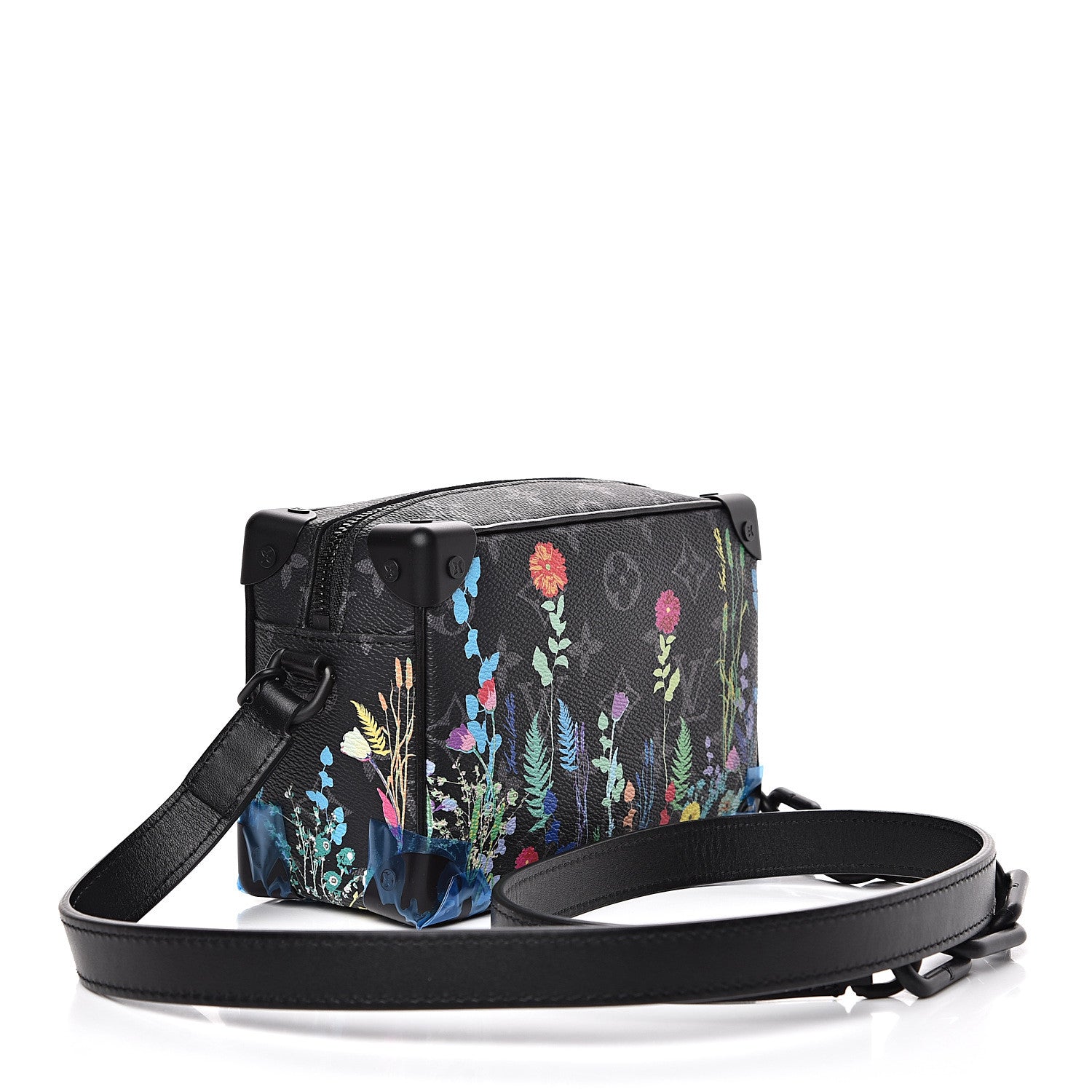 Louis Vuitton Monogram Eclipse Flower Print Mini Soft Trunk 2 of 9