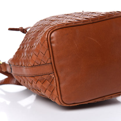 Bottega Veneta Nappa Intrecciato Drawstring Bucket Bag Tan 5 of 19