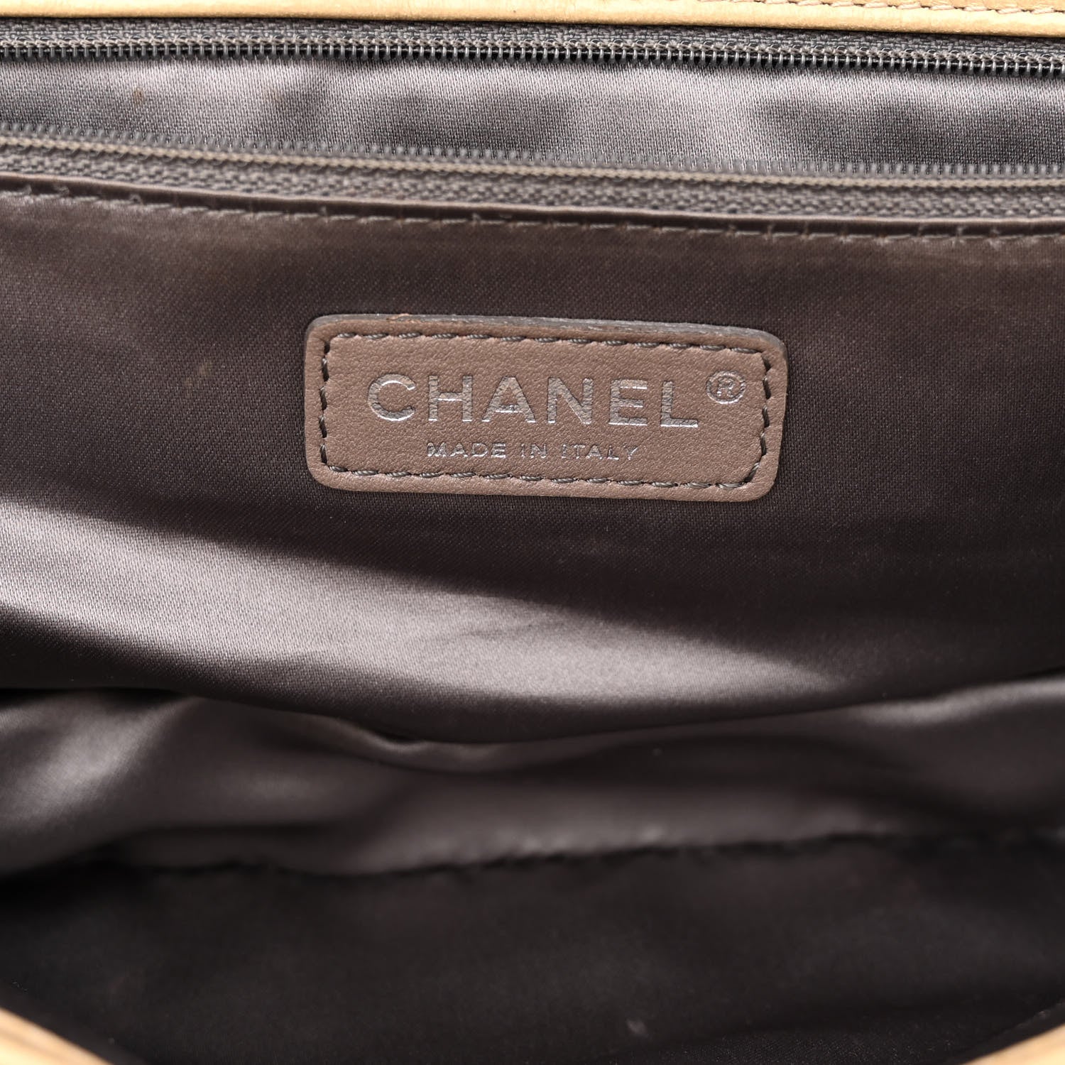 Chanel Lambskin East West Mademoiselle Flap Beige 6 of 10