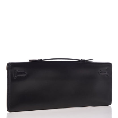 Hermes Box Kelly Cut Clutch Black 3 of 24
