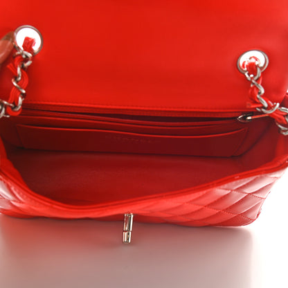 Chanel Patent Calfskin Quilted Mini Rectangular Flap Red 5 of 9