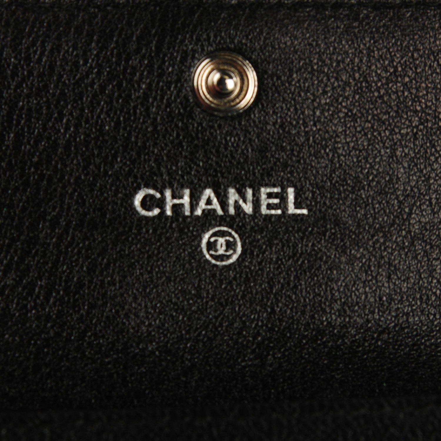 Chanel Metallic Calfskin Perforated Quilted Card Holder Grey 5 of 7