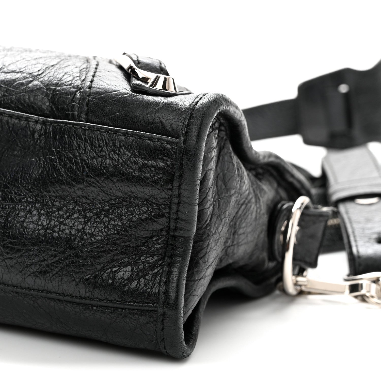Balenciaga Agneau Classic Silver Hardware Mini City Black 11 of 12
