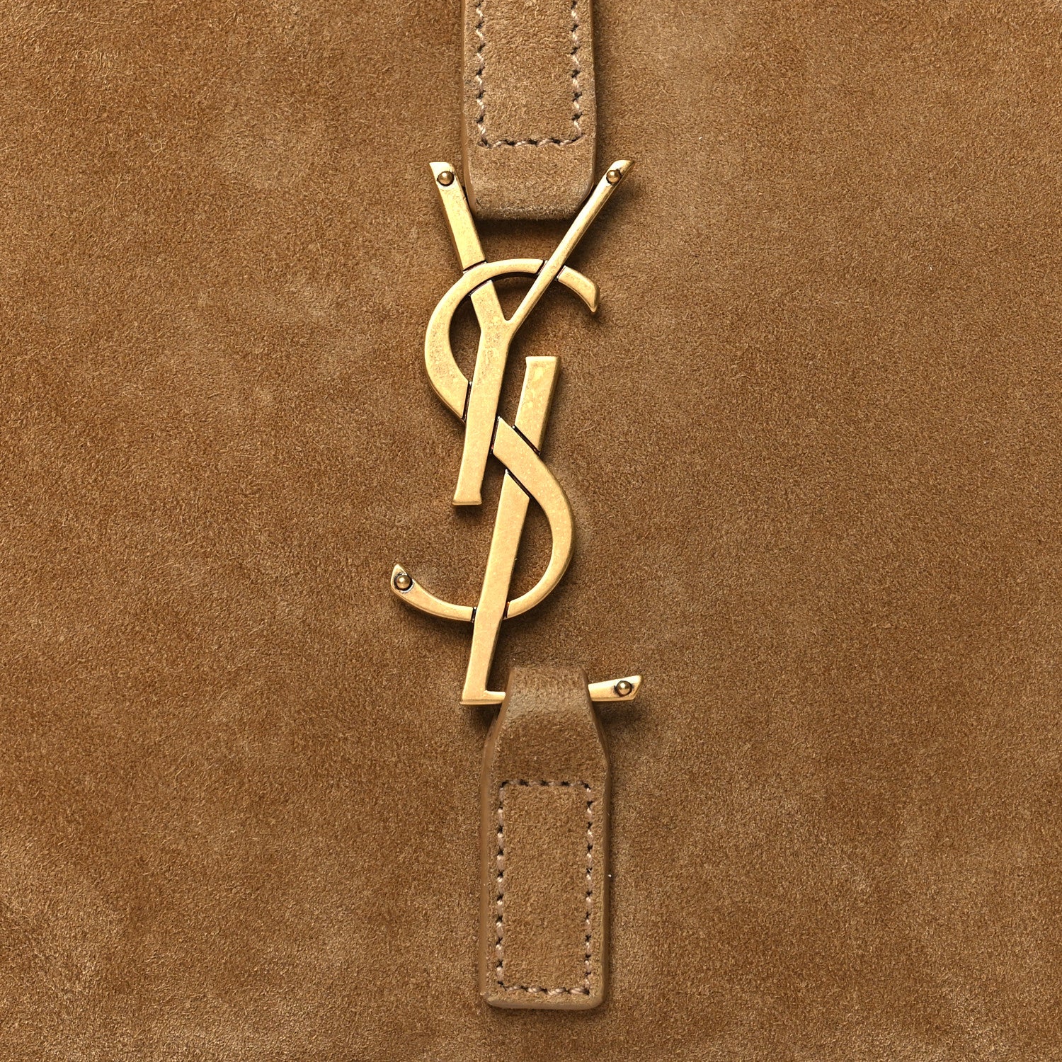 Saint Laurent Suede Calfskin Le 5 A 7 Hobo Beige 11 of 13