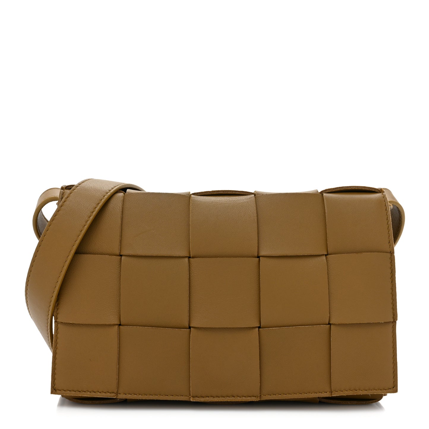 Lambskin Maxi Intrecciato Cassette Crossbody Bag Acorn