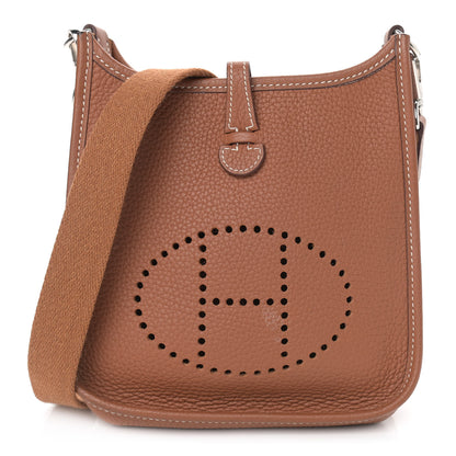 Hermes Taurillon Clemence Evelyne TPM Gold 1 of 12