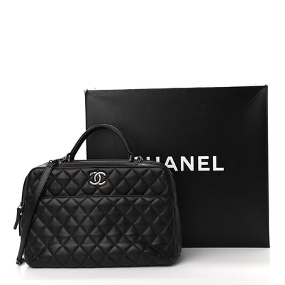 Chanel Lambskin Quilted Large Trendy CC Bowling Bag Black 12 of 12