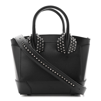 Christian Louboutin Grained Calfskin Spike Small Eloise Tote Black 1 of 10