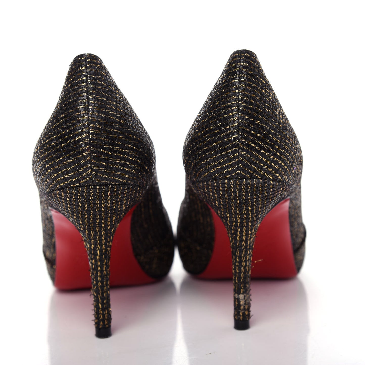 Glitter Shelley 90 Pumps 36.5 Black Gold