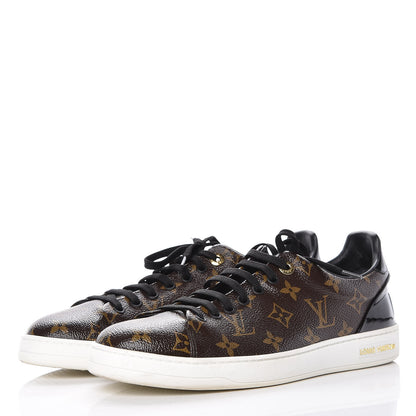 Louis Vuitton Patent Monogram Frontrow Sneakers 42 3 of 11