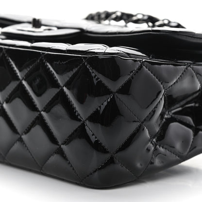 Chanel Patent Quilted Jumbo Double Flap Black 10 of 11
