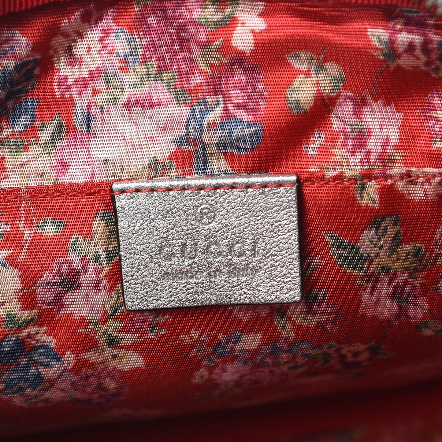 Laminated Nappa Web Trapuntata Small GG Shoulder Bag Argento