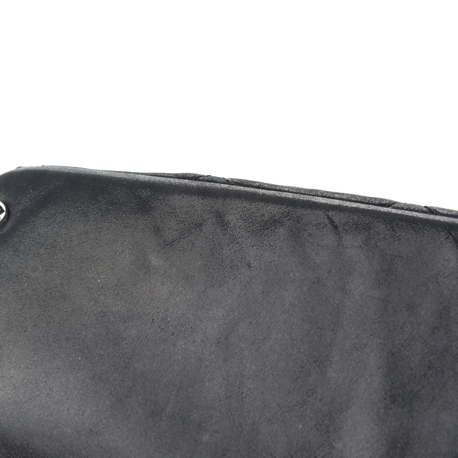 Chanel Iridescent Calfskin Stitched CC Shopping Tote Black 11 of 13