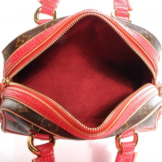 Lizard Monogram Cerises Neo Deauville