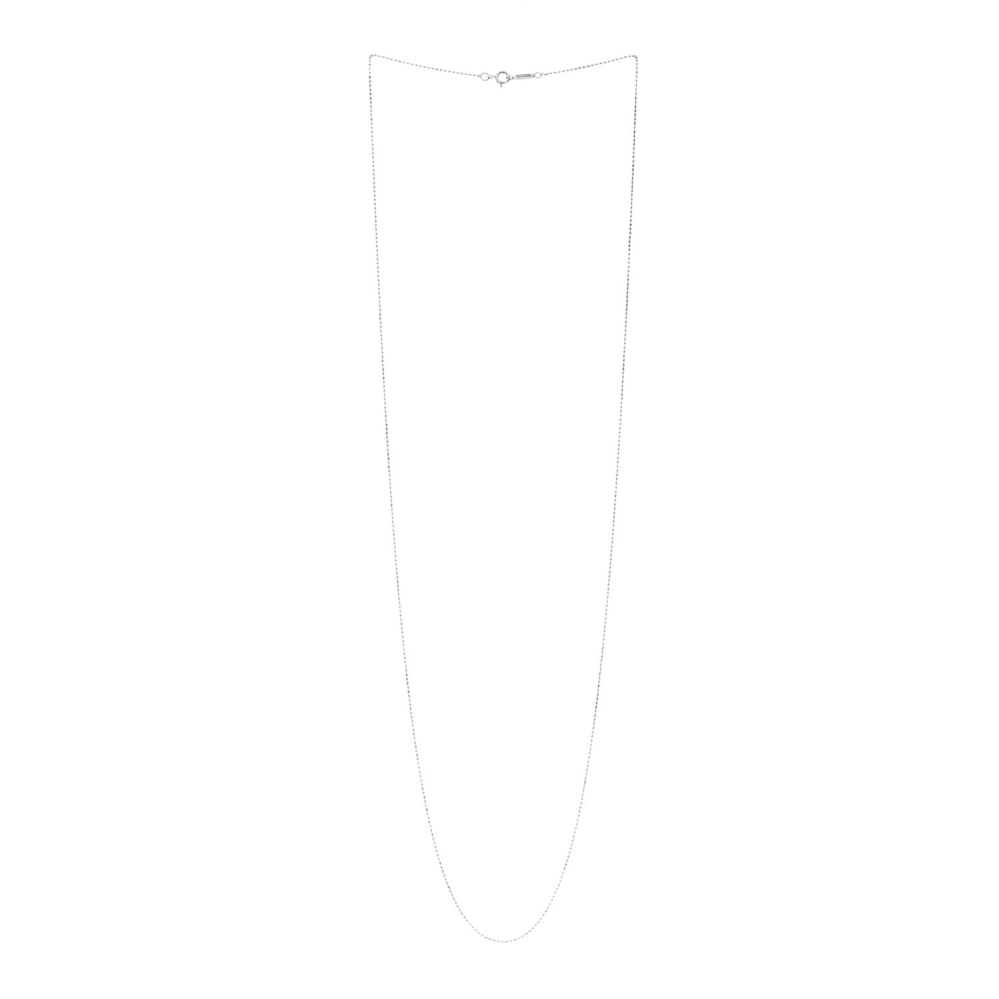 Sterling Silver 1.2mm Bead Chain Necklace 30"