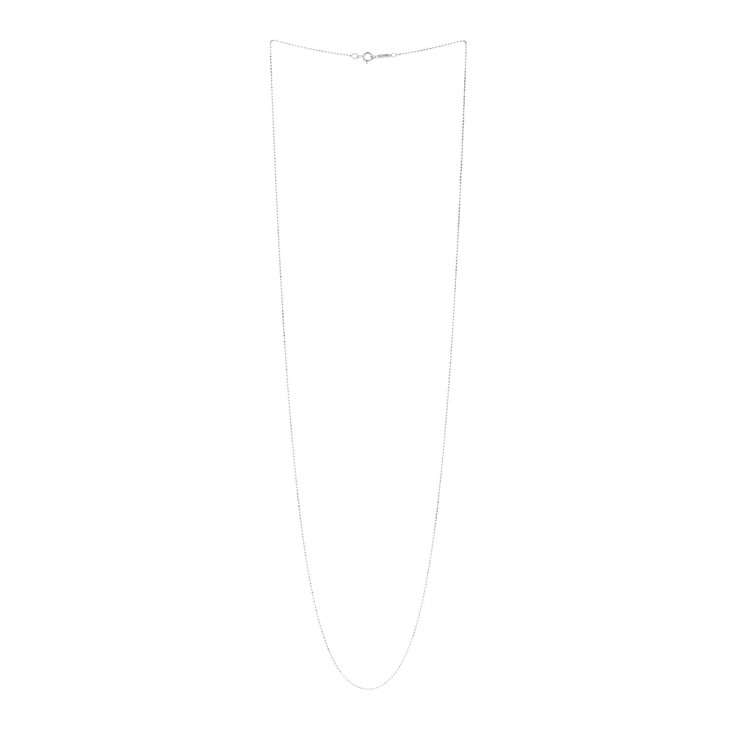 Tiffany Sterling Silver 1.2mm Bead Chain Necklace 30" 3 of 4