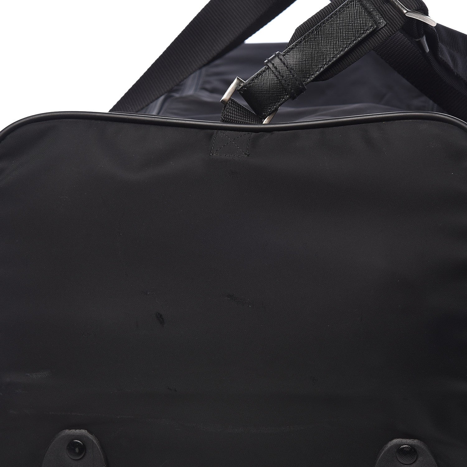 Prada Tessuto Nylon Saffiano Rolling Duffle Black 10 of 18